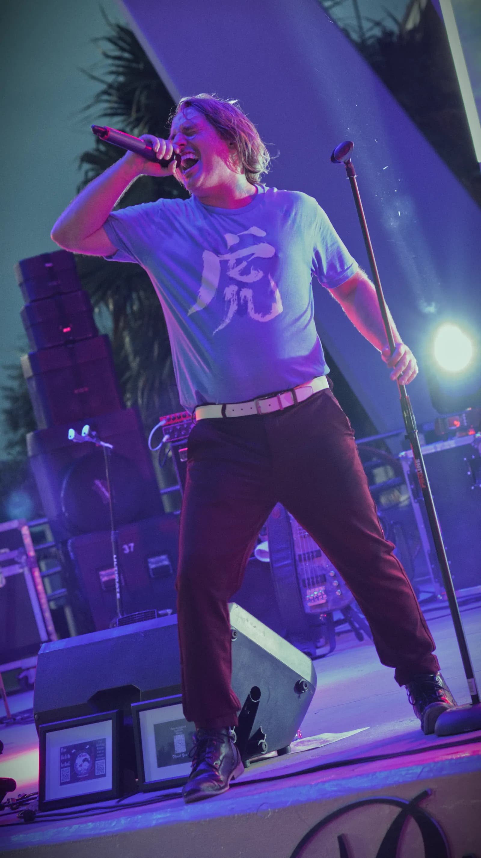 Notorious on stage under stage lights