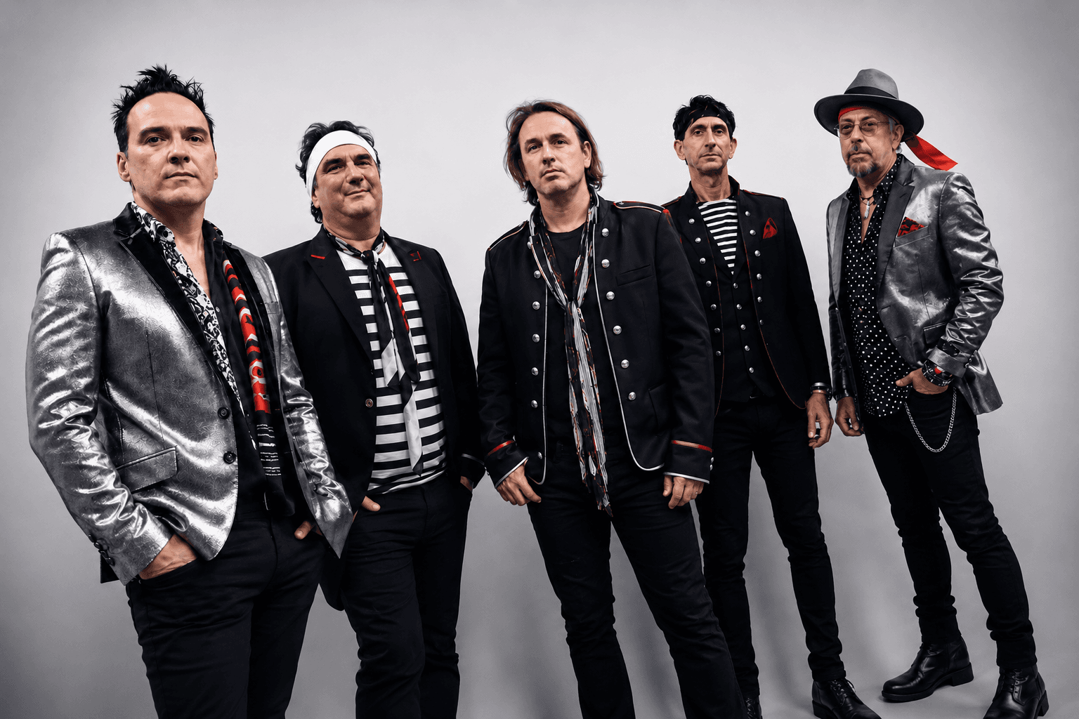 The full Notorious band posed together