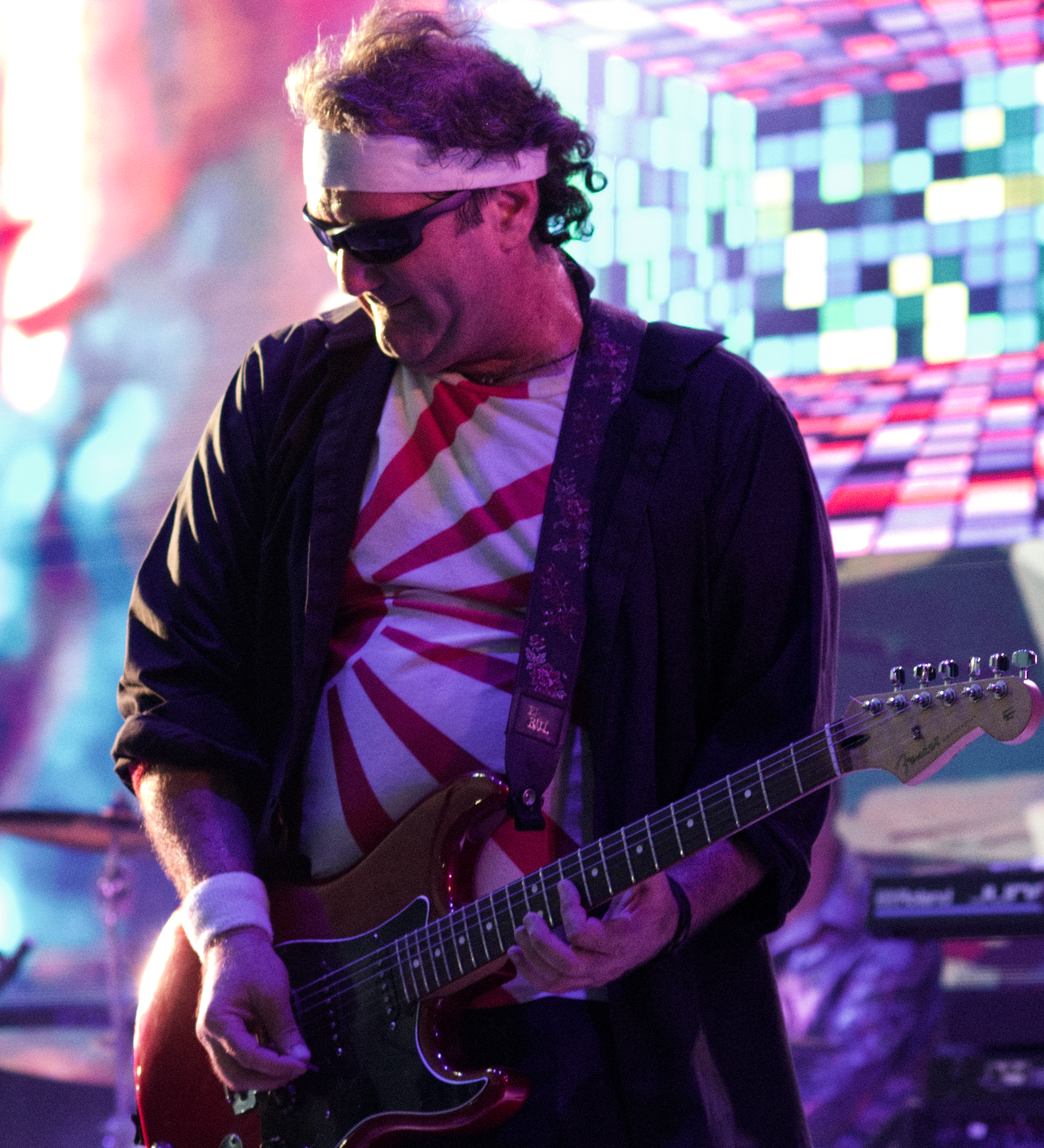 Marc Fox, guitarist of Notorious, performing live